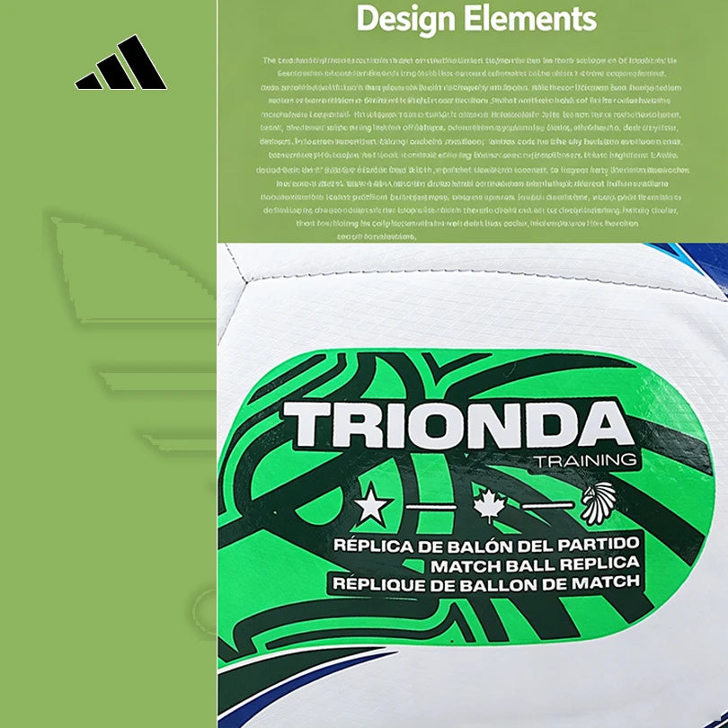Adidas WC TRN TRIONDA 2026 FIFA World Cup Size 5 Training Soccer Ball Wear Resistant JD8032