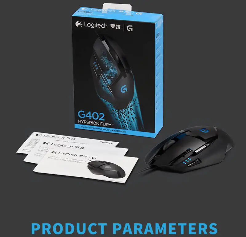 Logitech G402 Hyperion Fury, Wired Gaming Mouse with 4000 DPI, Perfect for FPS & RPG Games G102/G203/M100R