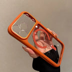 Transparent Defender For Magsafe Case for iPhone 18 17 16 15 14 13 Pro Max Camera AI Touch Control Wireless Charge Acrylic Cover