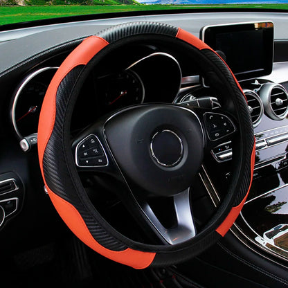 Carbon Fiber Steering Wheel Cover – 14.5–15"