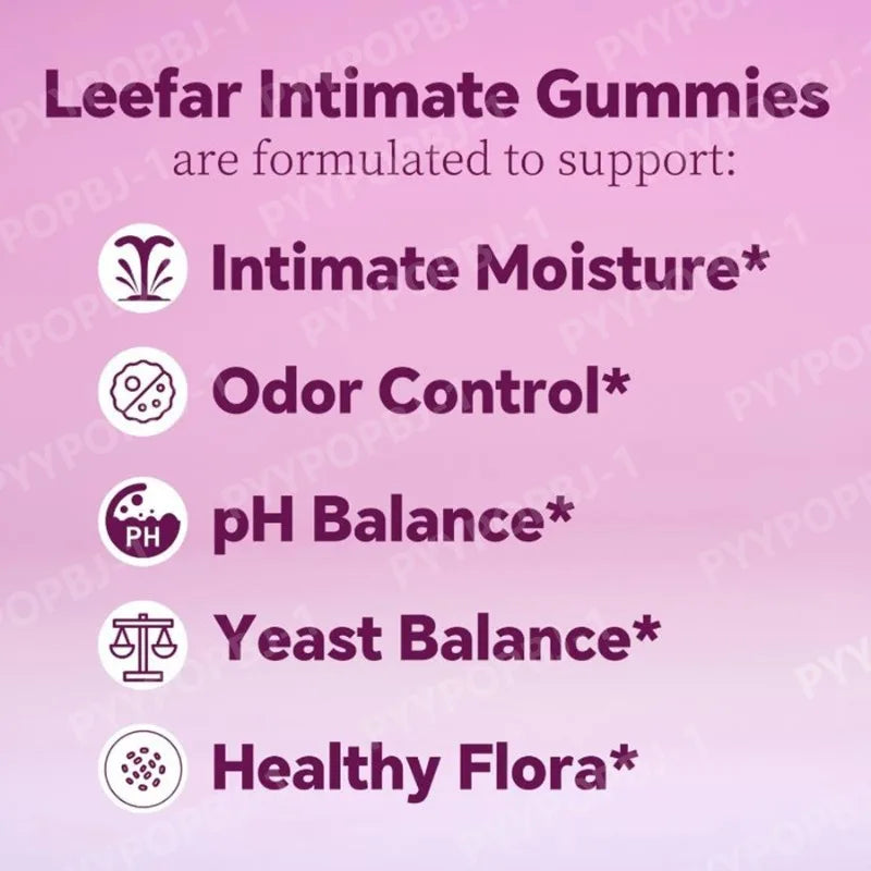 Probiotic Gummies Pineapple Flavor with Prebiotics for Daily Gut Health Support Maintain PH Balance 60pcs Per Bottle