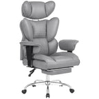 JHK Ergonomic Adjustable Armrests Gaming Computer Chair PU Leather Reclining Computer Chair with Pocket 350 LBS Office Chair with Footrest Height Adjustable Swivel Wide Seating for Home Office