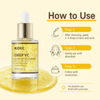 KOEC Deep Vitamin C Glow Capsule Serum, Radiance-Boosting Vitamin C Serum For Face With Niacinamide & Glutathione, For Vibrant, Even-Toned Complexion & Healthy-Looking Glow, 1.01fl.oz