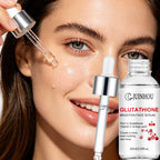 JUINHOU Glutathione Vitamin C Brighten Face Cream and Serum Set Even Skin Tone Niacinamide Anti-Oxidation Radiant Glow Skin