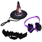 Halloween Pet Costume Set Cute Cat Cosplay Outfit Halloween Party Pet Dog Dress‑up Accessories Kitten Transformation Clothes