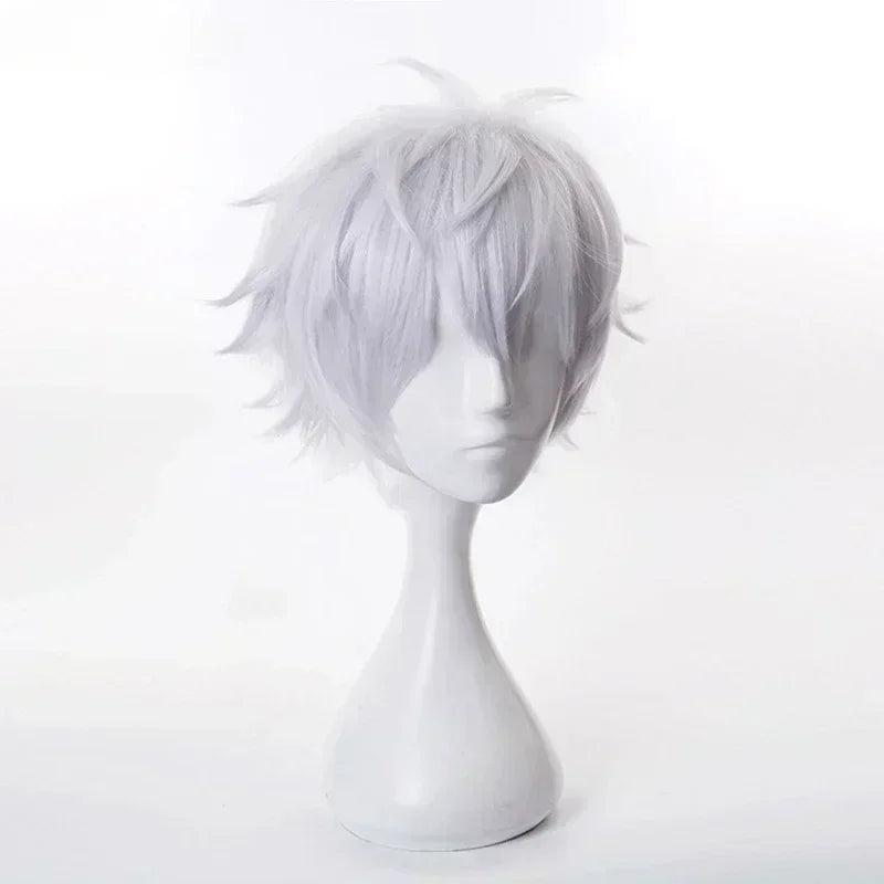 Anime Gojo Satoru Cosplay Uniform Jujutsu Kaisen Gojo Satoru Cosplay Costume High School Uniform Wig Suit Halloween Costumes