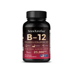 Vitamin B12 with Collagen,  Hyaluronic Acid - Supports Energy, Focus, Mood, Nervous System & Immune Health, Relieves Fatigue
