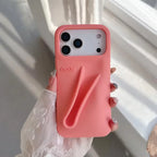 Hot‑Trend Rhode Lip Gloss Holder Cover for iPhone 11‑17, Anti‑Drop 3D Design Thick Silicone Single Shell Phone Accessory