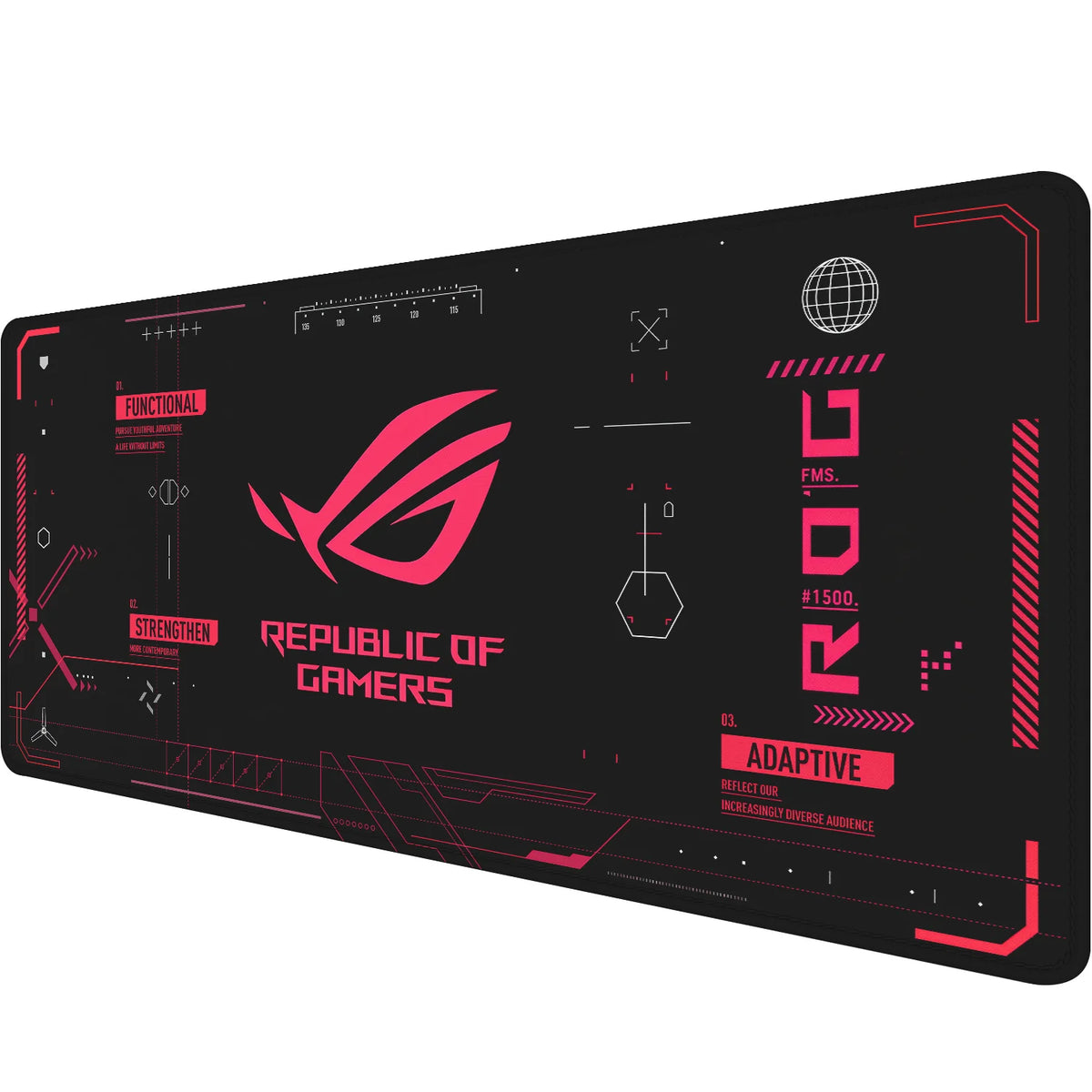 Extended Gaming Mouse Pad | Non-Slip Rubber Base, Stitched Edges