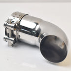 1PC Universal Auto Exhaust Pipe Suppressor Stainless Steel Outlet Elbow Connection Pipe for Automotive Accessory