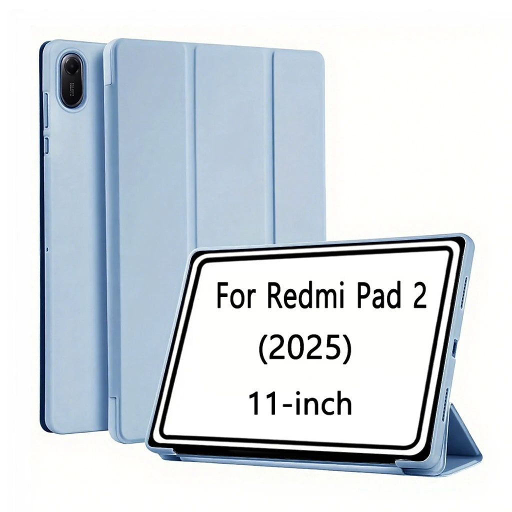 Case for Xiaomi Redmi Pad 2 2025 11-inch PU Leather Flip Smart Cover,Magnetic Stand Case,Soft Silicone Back Shell