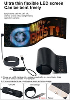Multifunctional Bright Devil Eyes LED Light for Car Windshield Flexible Programmable Scrolling LED Display Bluetooth APP Control