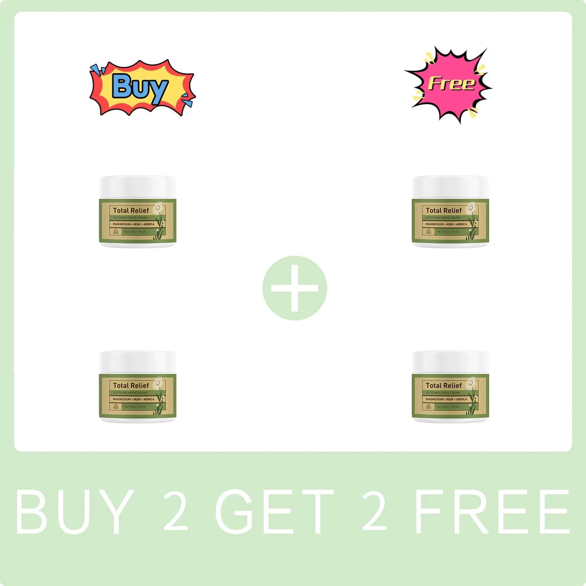Magnesium Soothing Cream Nerves Relief Long-Lasting Hydration Prevent Drying Moisturizing Body Cream
