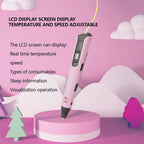 Upgraded 3D Printing Pen 9 Meter Pla Filaments Children S Birthday Christmas and New Year Gifts Three Dimensional Painting Tools