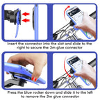1set Motorcycle, Bicycle Handle, Mobile Phone Holder, Detachable 360 ° Rotating Shock-absorbing Mobile Phone Holder