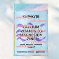 30 Patches Calcium Vitamin D3 Magnesium Zinc Transdermal Patches - Bone, Muscle, and Immune Support
