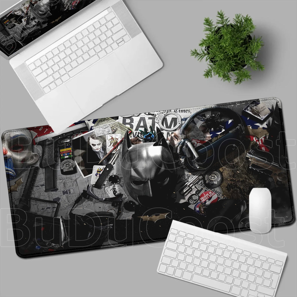 B-Batman Mouse Pad HD Large Gaming Non-slip Rubber Keyboard Desk Mat Office Laptop Computer Pc Gamer Cabinet Mousepad Xxl Carpet