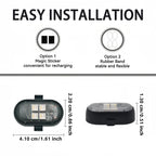 Upgrade RGB Car Atmosphere Lights, Larger Battery & Brighter, Type-C Charging Cable, Wireless Remote Multi-Mode for Car Motorcyc