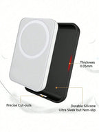 1Pcs Black TPU Charging Case Protector, Compatible With Apple's Original MagSafe Wireless Power Bank