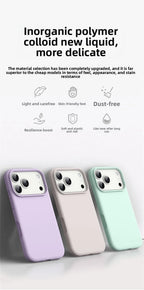 Liquid Silicone Magnetic for MagSafe Phone Case for IPhone17ProMax 16 15 18 13 17Air Solid Color Skin Protection Soft Back Cover
