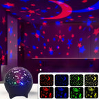 RGB Night Lights LED Projector Light Starry Moon Galaxy Projection Lamp 5V USB for Kids Present Christmas Gift Room Decorations