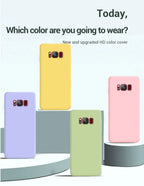 Liquid Silicone Soft Cases For Samsung Galaxy S8 S9 S10 S20 S21 FE S22 S23 Plus Fundas For Samsung Note 8 9 10 20 Plus Cover