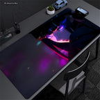 Anime Girl Purple Cute Mouse Pad XXL Laptop Gamer Cabinet Keyboard Rug Computer Kawaii Desk Mat Non-slip Large Mousepad 90x40cm
