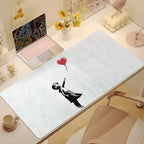 Graffiti Art Banksy S Mouse Pad Large Desk Mat Keyboard Ergonomic Office Rubber Game PC Non-slip Anti-fray Home Custom Best Pric
