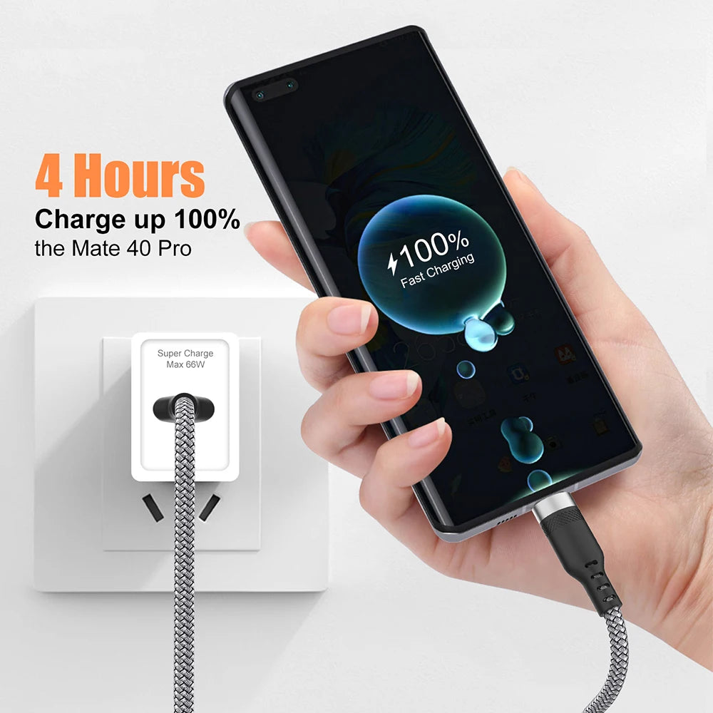 USB TYPE C Cable 5A Super Fast Charge Cable for iPhone 15 16 17 Full Range Huawei Samsung Oppo OnePlus Universal USB C Extension