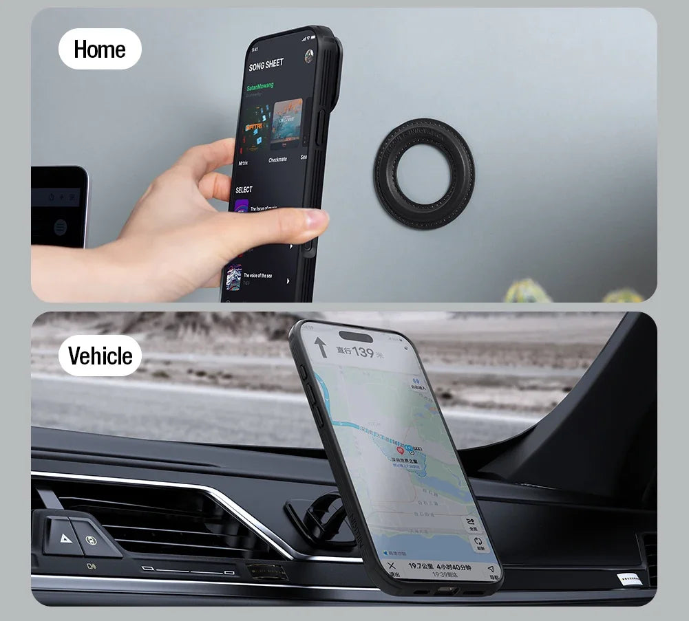 Nillkin for iPhone 18 Pro Max / 17 Pro Max Magnetic Case CamShield Prop Camera Cover Stand Hard PC Protection Back Cover Case