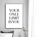 Minimalist Text Inspirational Poster Wall Art Print Poster Decorative Mural Home Decor Gift Unframed
