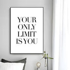 Minimalist Text Inspirational Poster Wall Art Print Poster Decorative Mural Home Decor Gift Unframed