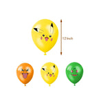 PokeMoned Theme Party Favors Slap Bracelets Stickers Keychain Party Gifts Goodie Bag Stuffers Fillers Birthday Party Decorations