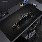 Japan Sports Car Large Black Mousepad Office Gamer Keyboard Desk Mat  Natural Rubber Mousepad Speed Desk Mat Anime Lock edge pad