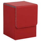 Card Fit For 100+Single Sleeved Cards  , Leather Trading Commander Deck Box Compatible With  Card Deck,Game Card Box