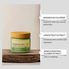 Magnesium Cream for Muscle & Nerve-Relief Moisturizing Body Massage Cream Fast Absorption Support Body Relief Daily Care
