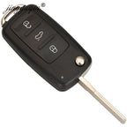 jingyuqin 3BT Remote Flip key 434MHz ID48 Chip for VW Volkswagen GOLF PASSAT Tiguan Polo Jetta Beetle Skoda Seat Car 5K0837202AD