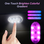 1 PC Multi Color Car Light Wireless LED Touch Light Roof Light Sensor Read Lamp Mini USB Charging Light Car Interior Accessories