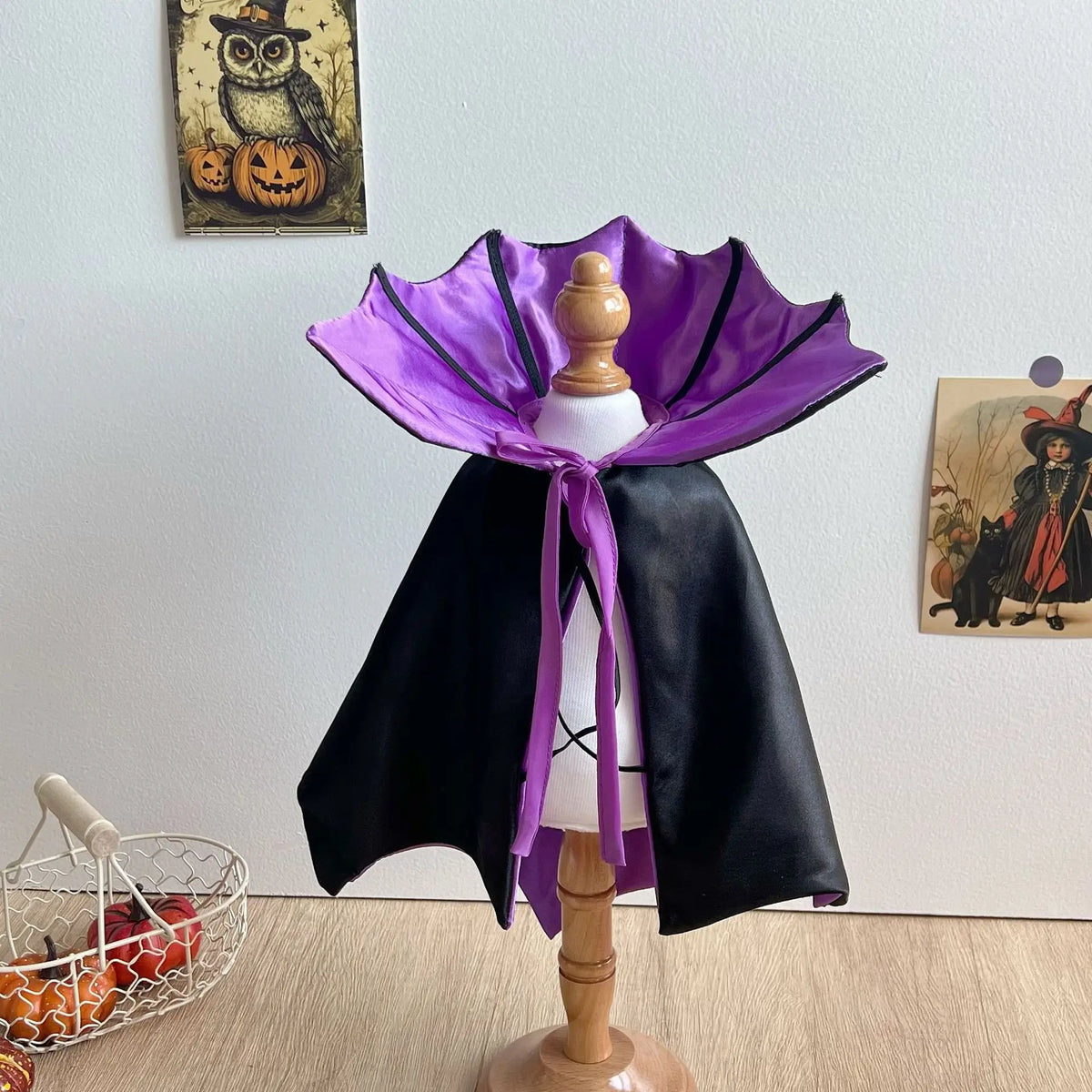 Halloween Cat Dog Vampire Cloak Costume Adjustable Pet Cape Costume Clothes, Halloween Pet Accessories Costumes