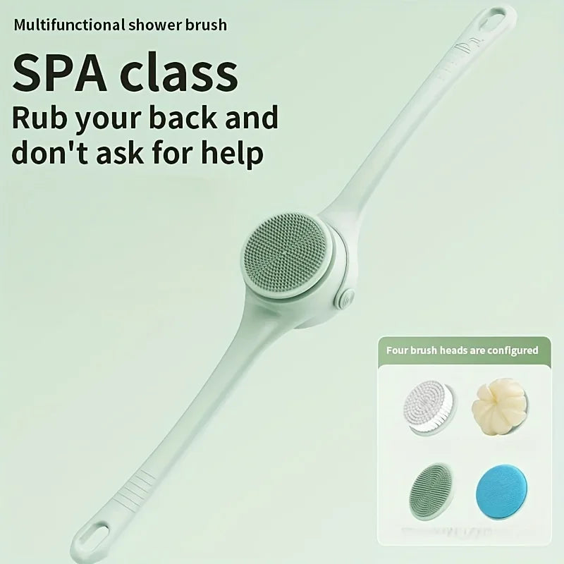 Electric Rotating Bath Brush with 4 Heads