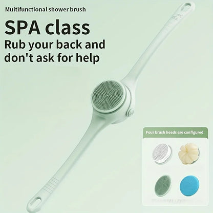 Electric Rotating Bath Brush with 4 Heads