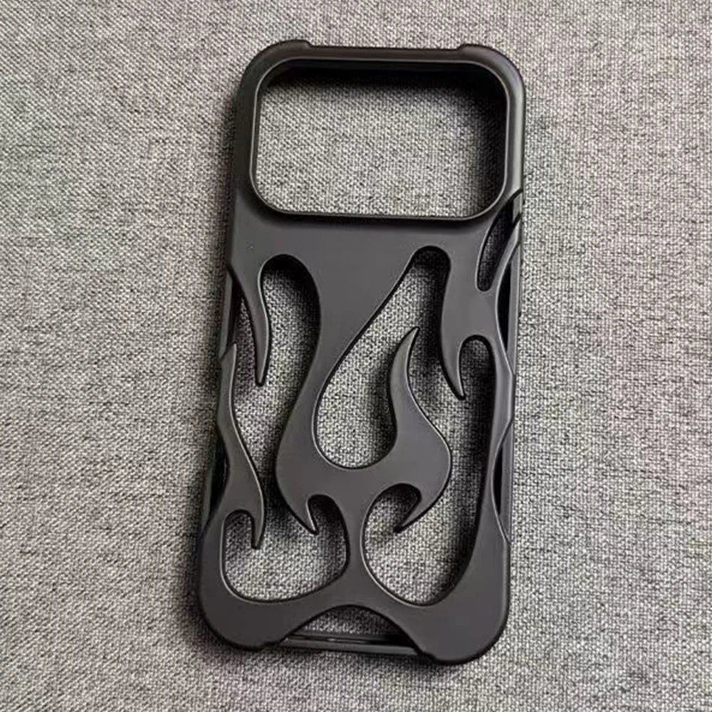 Flame Pattern Anti Drop TPU Phone Case for iPhone 17 16 15 14 Pro Max