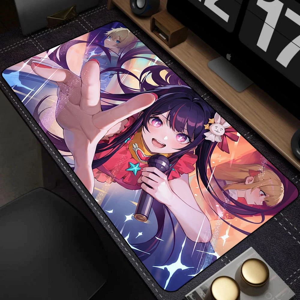 Gaming Accessories Mause Pads Oshi No Ko Hoshino Ai Computer Mouse Pad Carpet Kawaii Girl Deskmat Keyboard Pads коврики для мыши