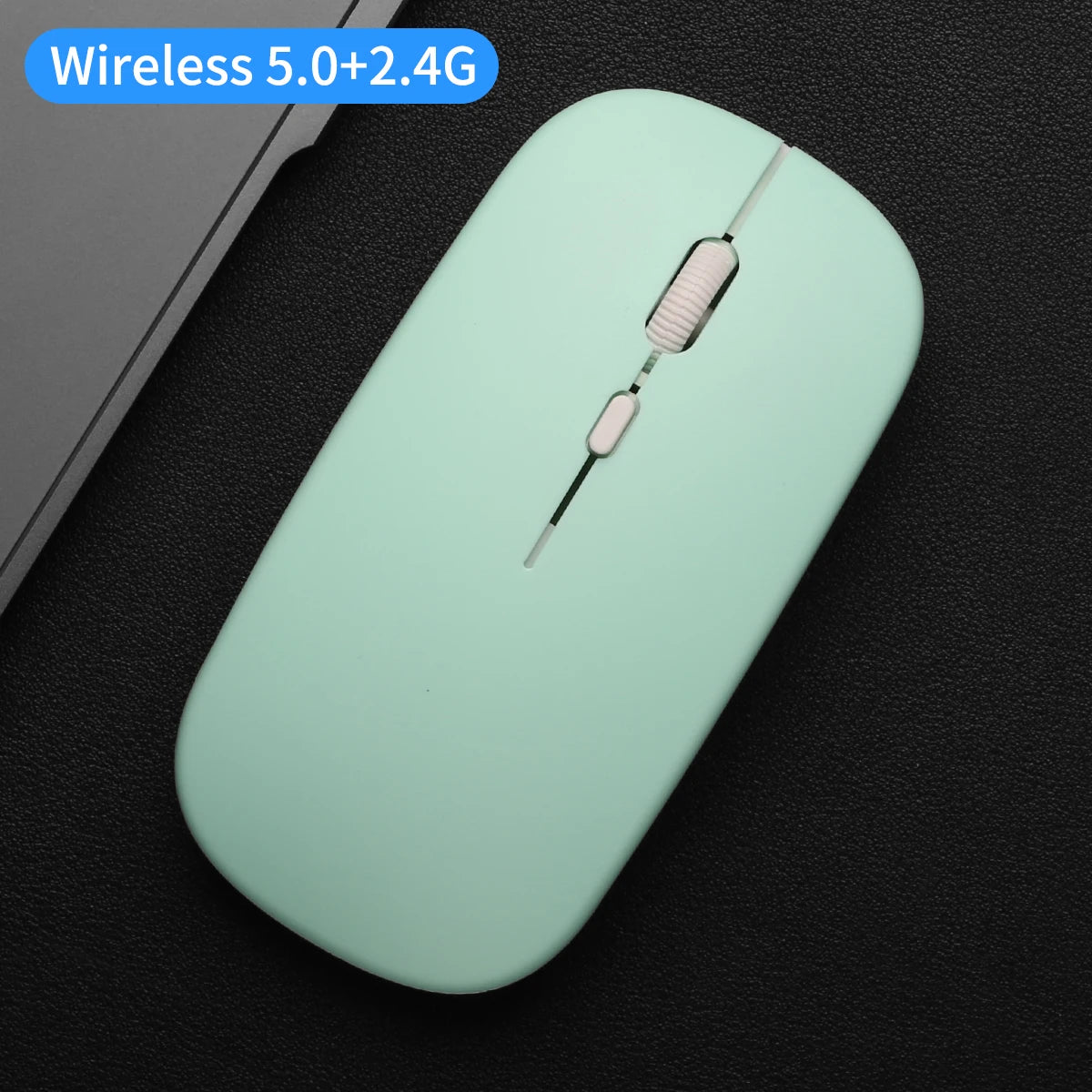 Wireless Mouse Dual Modes Bluetooth-compatibl 2.4G Portable Office Mouse for Laptop Notebook PC MacBook Battery Gaming Mouse