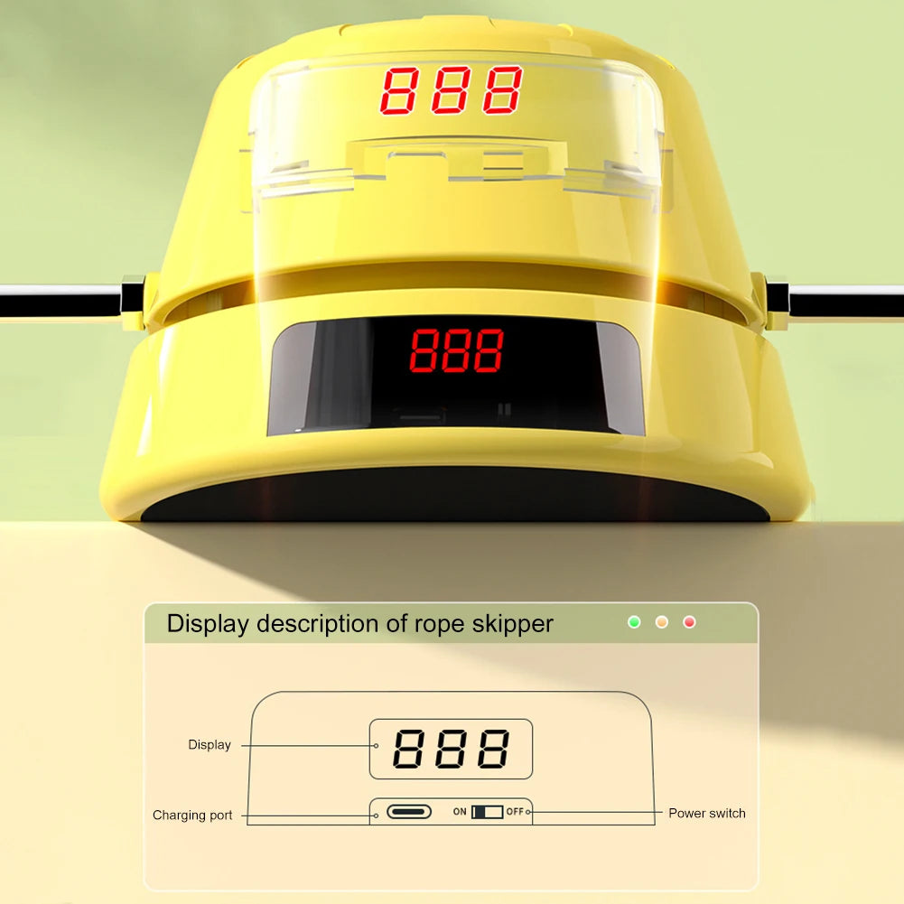 Electric Rope Skipping Machine Automatic Remote Control Jumping Rope Digital Counter Indoor Outdoor Exercise Toys Games for Kids