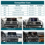 10.25'12.3' Wireless CarPlay Android Auto Multimedia Display Screen For BMW 1 2 3 4 Series F20 F21 F22 F30 F31 F32 F33