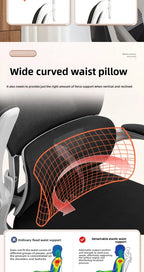 Ergonomic Home Office Chair, Comfortable Desk Chair for Students with Back Support, Long Sitting Study Chair