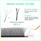 NAGARAKU Automatic Flowering 3D 4D 5D 6D 7D 8D W Shape All Size Premade Fans Eyelash Extensions Natural Soft Individual Lashes