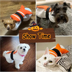 Halloween Cosplay Clothes Pet Dog Costume Funny Dog Outfits Fish Food Pet Costume Cat Puppy Breathable Party Outfit Christmas