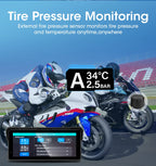 Jansite Portable 8.1 inch IP67 Waterproof Motorcycle 4K DVR GPS Navigation Wireless Carplay Android Auto Moto Recorder Monitor